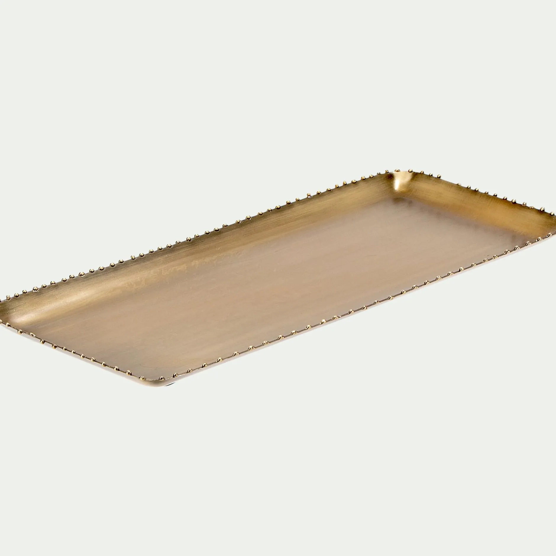 Décoration À Poser|Décoration De La Table De Noël*alinea Plateau décoratif rectangulaire en fer - 15x35,5cm Doré