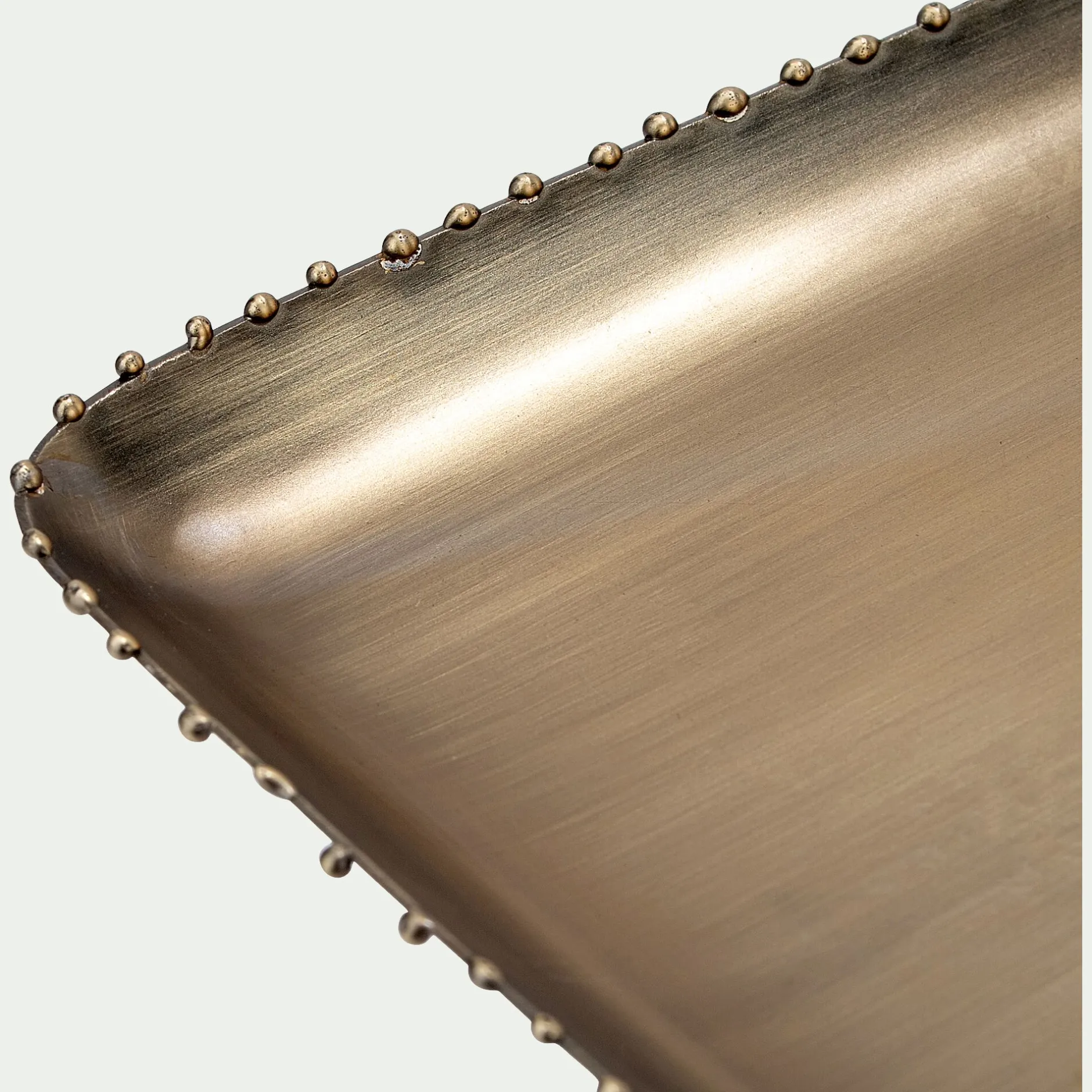 Décoration À Poser|Décoration De La Table De Noël*alinea Plateau décoratif rectangulaire en fer - 15x35,5cm Doré