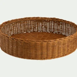 Décoration À Poser*alinea Plateau décoratif rond en rotin D41cm - Naturel