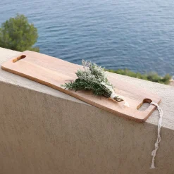 Plateau|Plat De Service Et Saladier*alinea Plateau de présentation en bois de manguier L60cm - bois foncé Marron