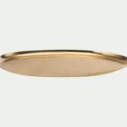 Décoration À Poser|Objet Décoratif De Noël*alinea Plateau ovale en fer 20,5x36,5cm - Doré