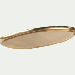 Décoration À Poser|Objet Décoratif De Noël*alinea Plateau ovale en fer 20,5x36,5cm - Doré