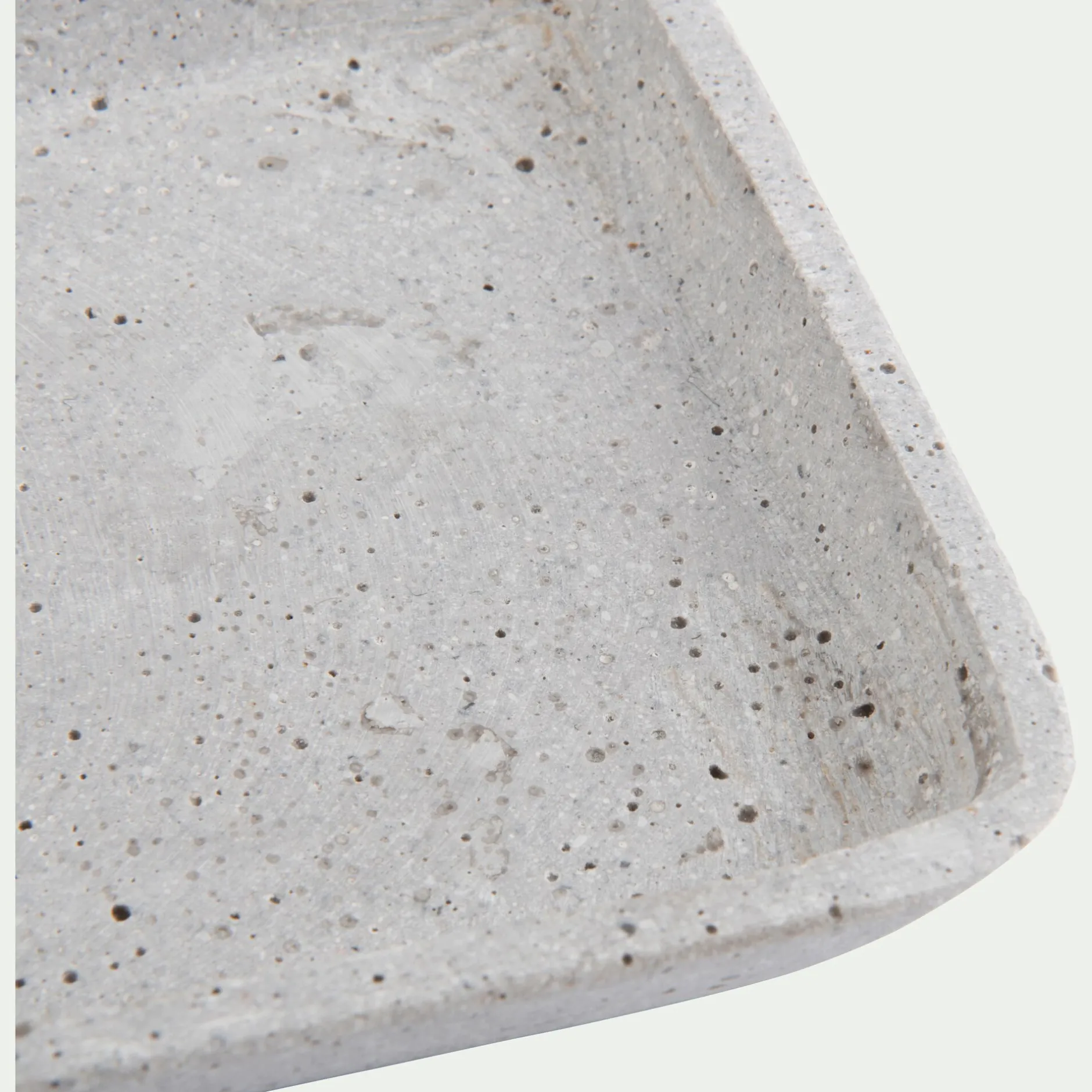 Décoration À Poser*alinea Plateau rectangulaire effet béton en polystone - 13,5x36cm Gris