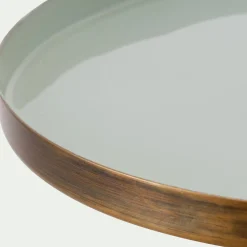 Décoration À Poser*alinea Plateau rond en fer - olivier D25cm Vert