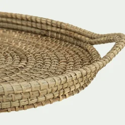 Plateau*alinea Plateau rond en jonc de mer D44cm - Naturel