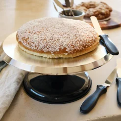 Ustensile Pour Pâtisserie*alinea Plateau tournant en inox D31cm - Argenté