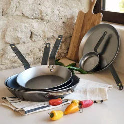 Casserole, Poêle Et Sauteuse*alinea Poêle en tôle De Buyer D24cm - Argenté
