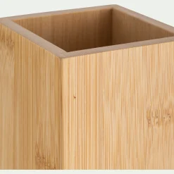 Accessoire De Salle De Bain*alinea Porte brosse à dent en bambou - Naturel