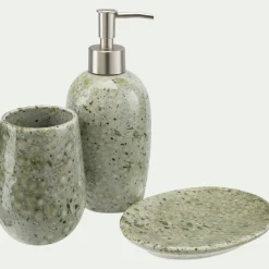 Accessoire De Salle De Bain*alinea Porte savon en faïence - vert