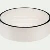 Accessoire De Salle De Bain*alinea Porte savon rond en grès - blanc D12cm