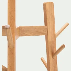 Meuble D'Entrée*alinea Porte-manteau sur pieds en bois H170cm - Bois clair