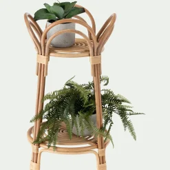 Pot De Fleur*alinea Porte-plante rond en rotin - Naturel