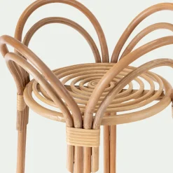 Pot De Fleur*alinea Porte-plante rond en rotin - Naturel