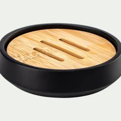 Accessoire De Salle De Bain*alinea Porte-savon en polyresine - Noir