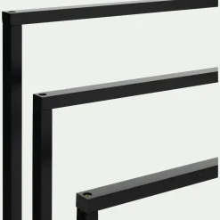 Porte-Serviette|Accessoire De Salle De Bain*alinea Porte-serviette triple en bambou H85cm - Noir