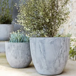 Pot De Fleur*alinea Pot à réserve d'eau H33cm - Gris