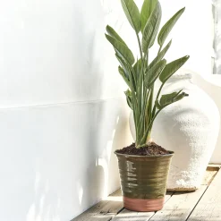 Pot De Fleur*alinea Pot bicolore en terre cuite D29cm - Vert