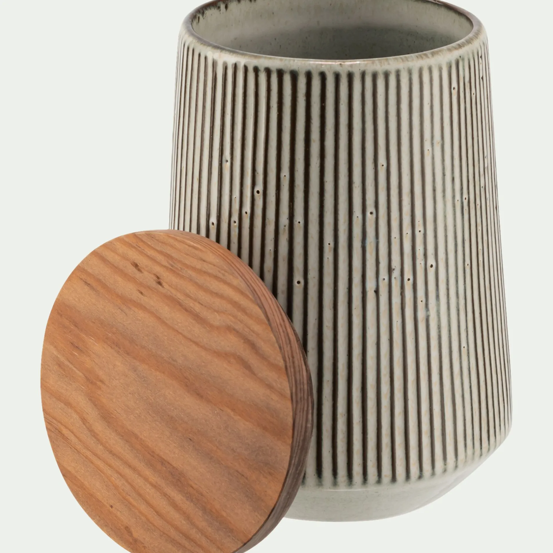 Bocal De Cuisine*alinea Pot en grès réactif D11,5cm - écorce Marron