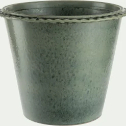 Pot De Fleur*alinea Pot en terre cuite D30cm - Vert