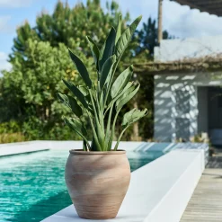Pot De Fleur*alinea Pot texturé en terre cuite D31,5cm - terracotta Naturel