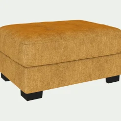 Pouf & Repose-Pieds*alinea Pouf avec coffre en tissu Monclar - Jaune argan