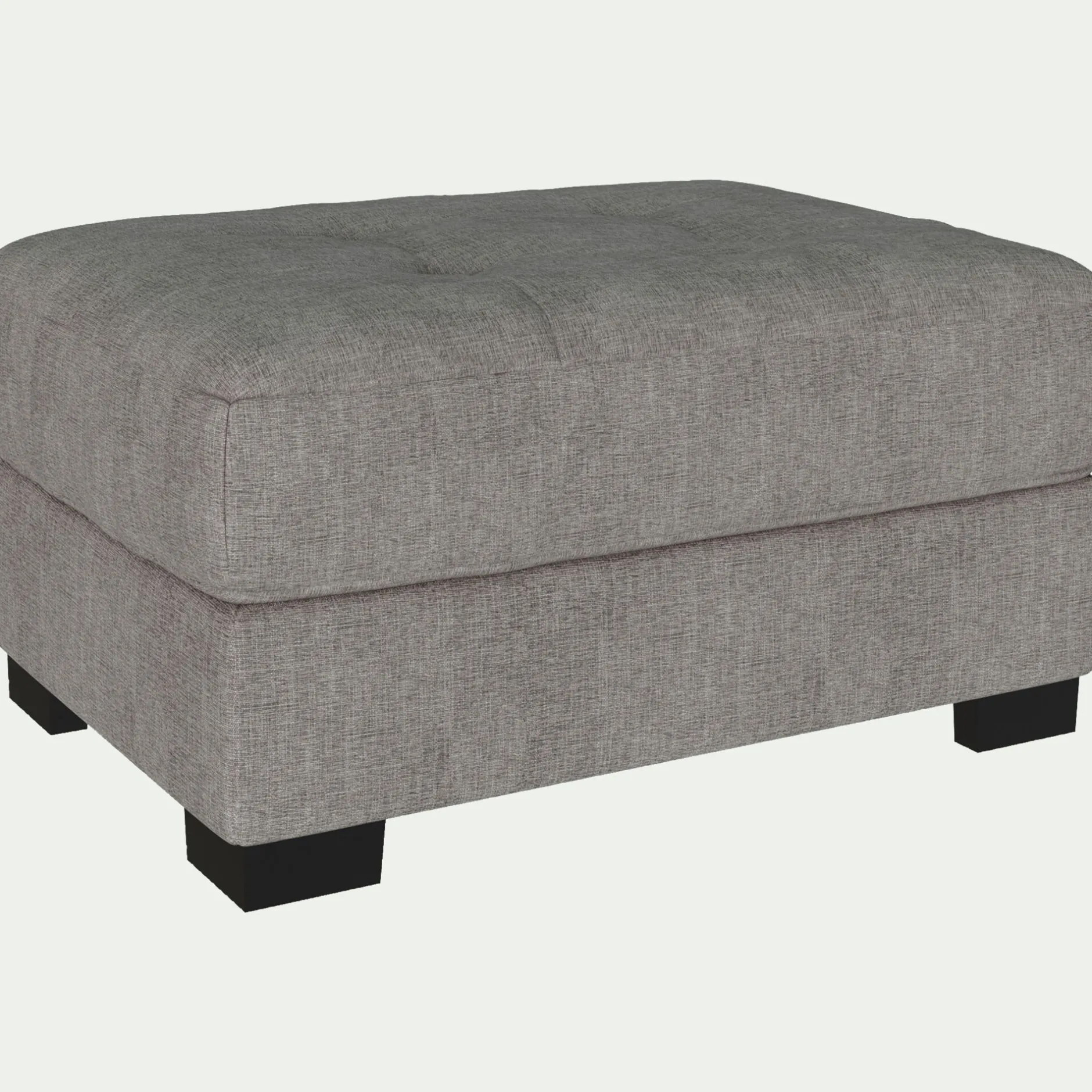 Pouf & Repose-Pieds*alinea Pouf avec coffre en tissu Monclar - Taupe