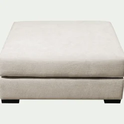 Pouf & Repose-Pieds*alinea Pouf carré en tissu Bloq - Beige roucas