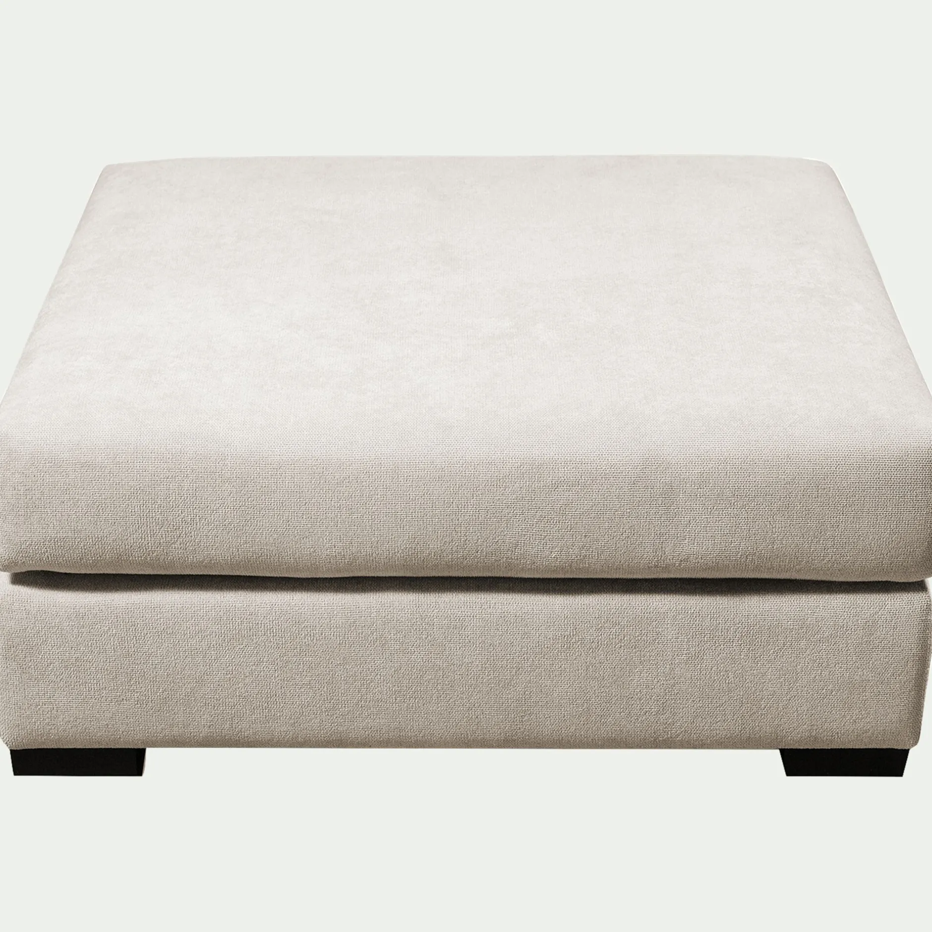Pouf & Repose-Pieds*alinea Pouf carré en tissu Bloq - Beige roucas