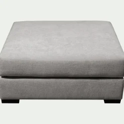 Pouf & Repose-Pieds*alinea Pouf carré en tissu Bloq - Gris