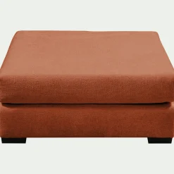 Pouf & Repose-Pieds*alinea Pouf carré en tissu Genesis - brun rustrel Marron