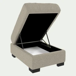 Pouf & Repose-Pieds*alinea Pouf coffre en tissu - Beige