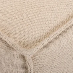 Pouf & Repose-Pieds*alinea Pouf cubique en coton - D45xH45cm Beige