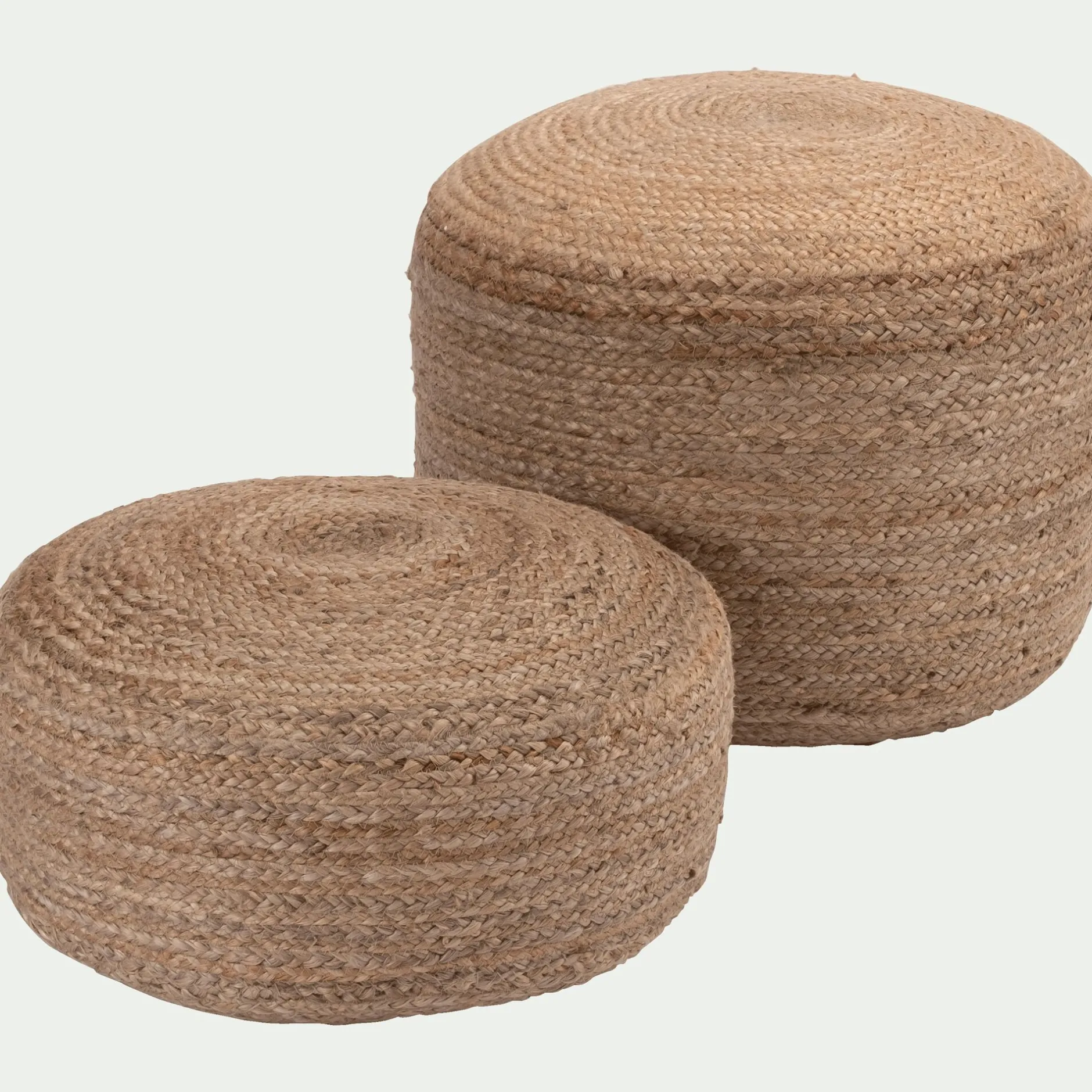Pouf & Repose-Pieds*alinea Pouf en jute D50xH40cm - Naturel