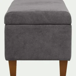 Pouf & Repose-Pieds*alinea Pouf en tissu avec coffre - restanque Gris