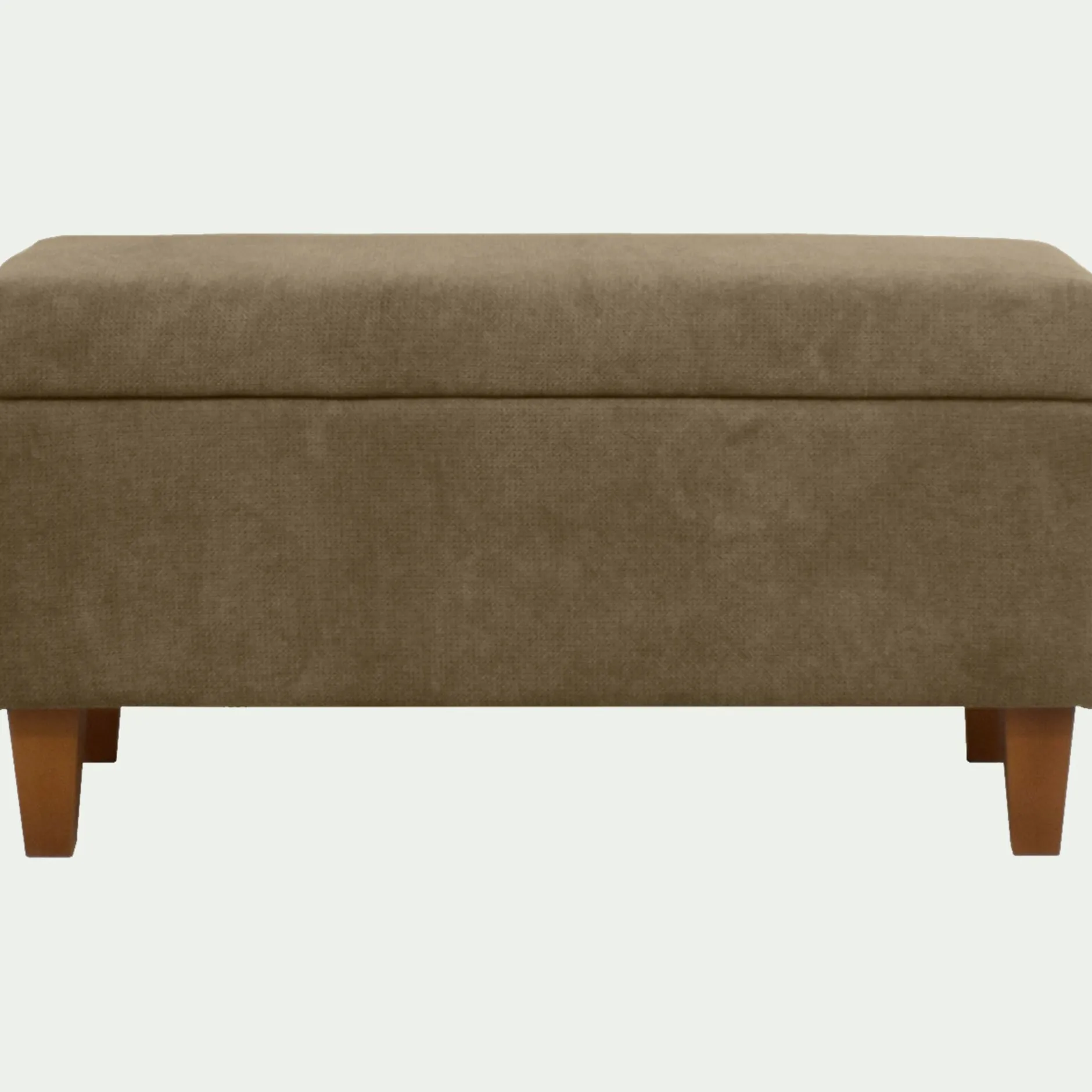 Pouf & Repose-Pieds*alinea Pouf en tissu avec coffre - cèdre Vert