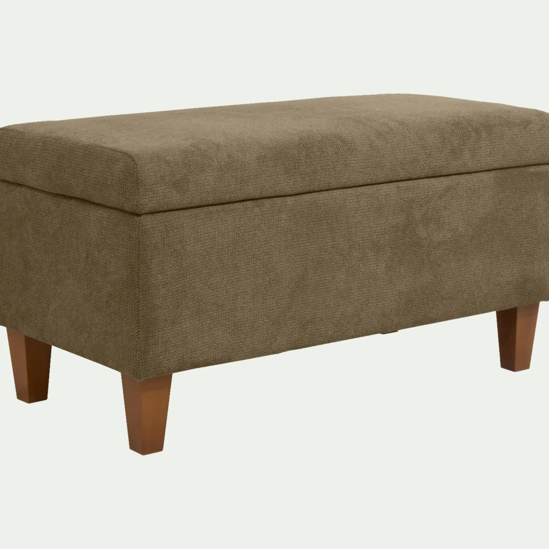 Pouf & Repose-Pieds*alinea Pouf en tissu avec coffre - cèdre Vert