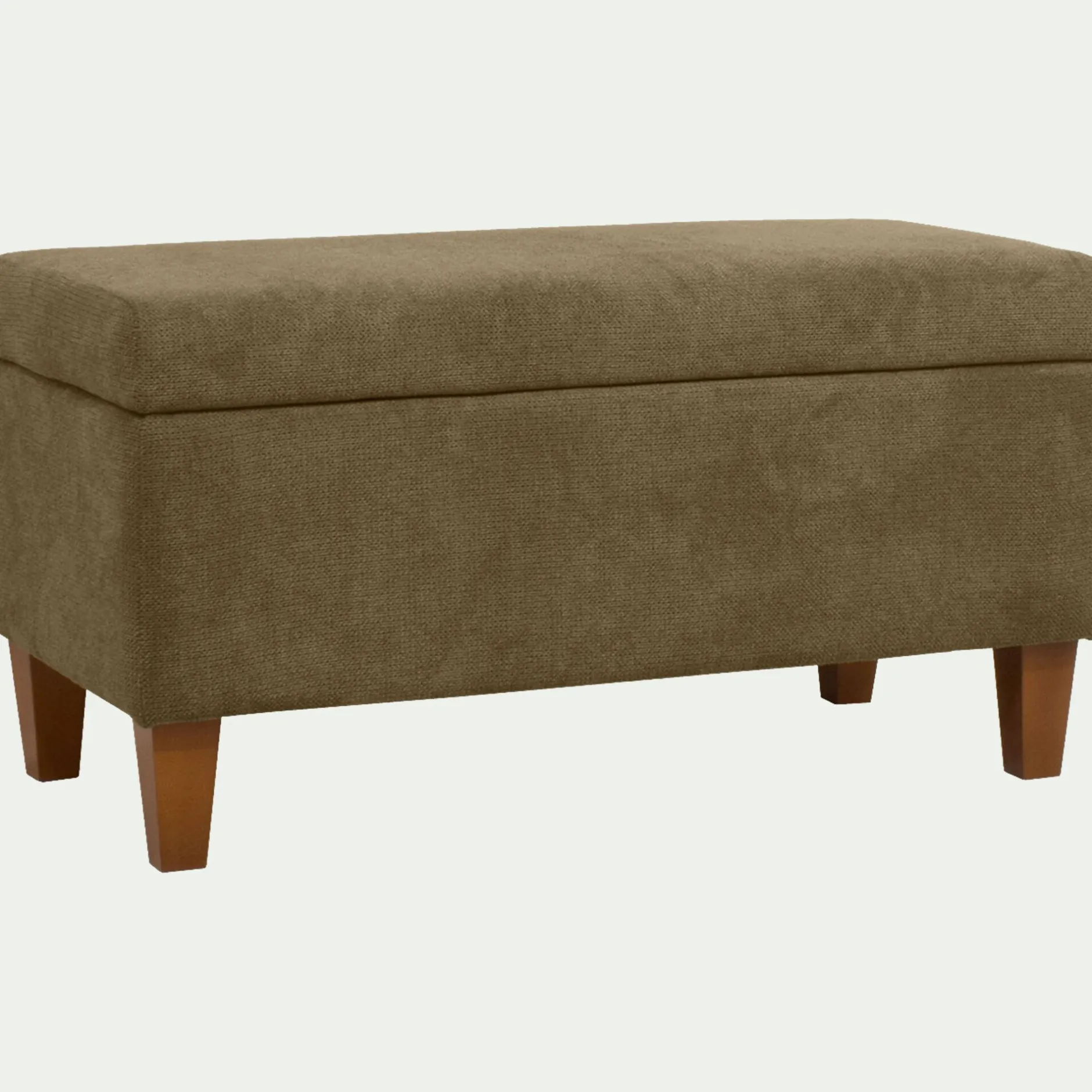 Pouf & Repose-Pieds*alinea Pouf en tissu avec coffre - cèdre Vert