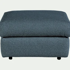 Pouf & Repose-Pieds*alinea Pouf en tissu bouclette - Bleu