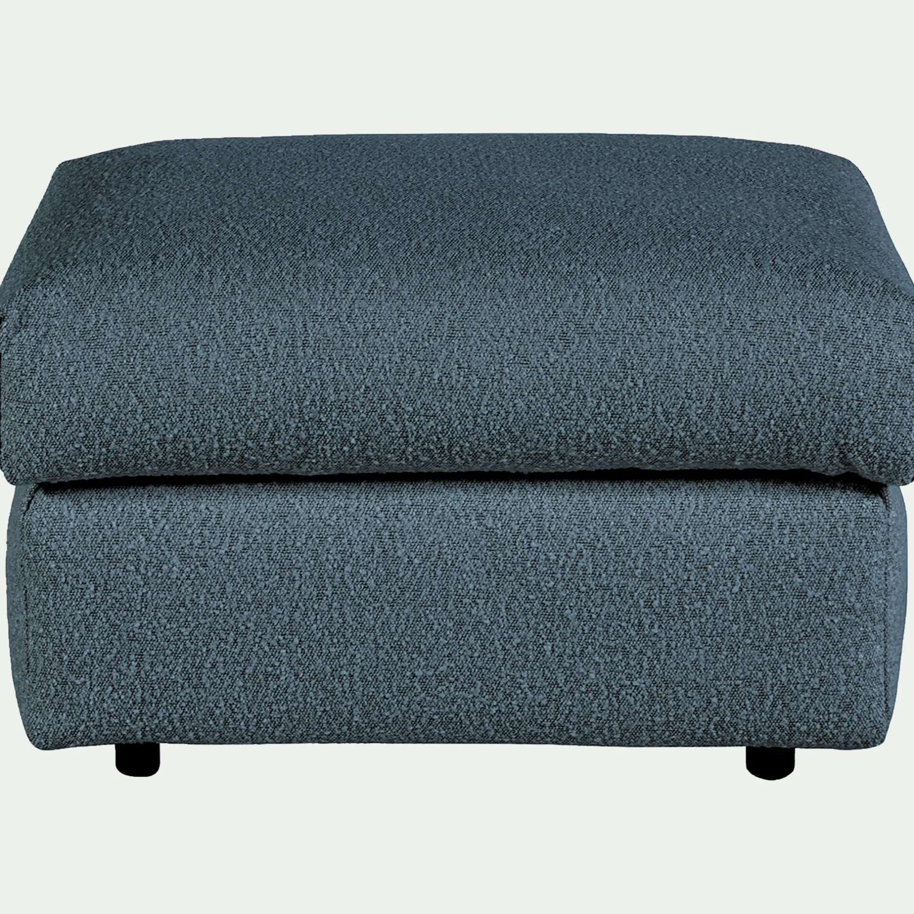Pouf & Repose-Pieds*alinea Pouf en tissu bouclette - Bleu