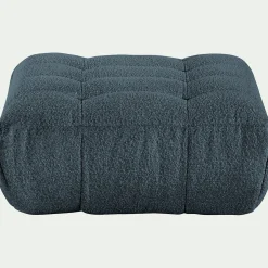 Pouf & Repose-Pieds|Canapé Modulable*alinea Pouf en tissu bouclette - Bleu