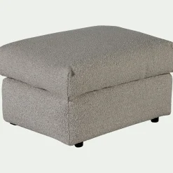 Pouf & Repose-Pieds*alinea Pouf en tissu bouclette - clair Gris