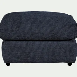 Pouf & Repose-Pieds*alinea Pouf en tissu chenille - marine Bleu