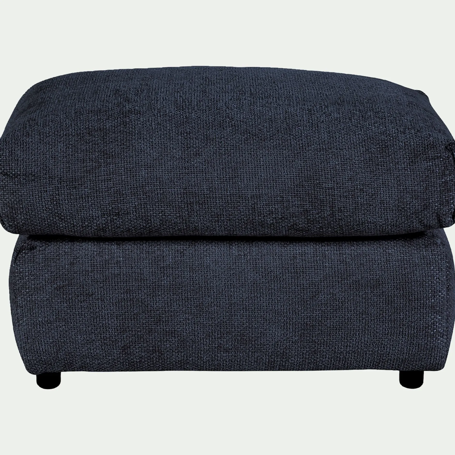 Pouf & Repose-Pieds*alinea Pouf en tissu chenille - marine Bleu