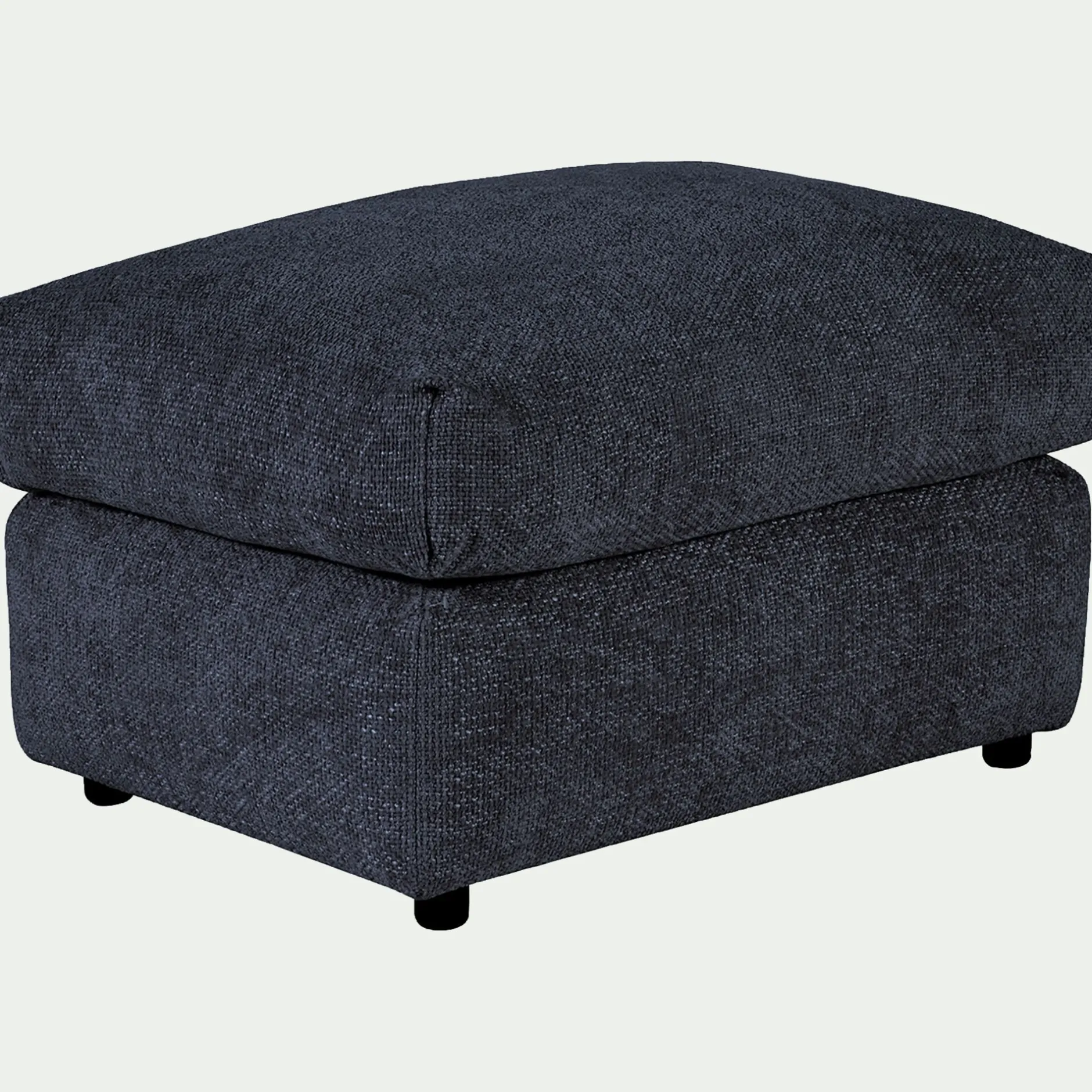 Pouf & Repose-Pieds*alinea Pouf en tissu chenille - marine Bleu