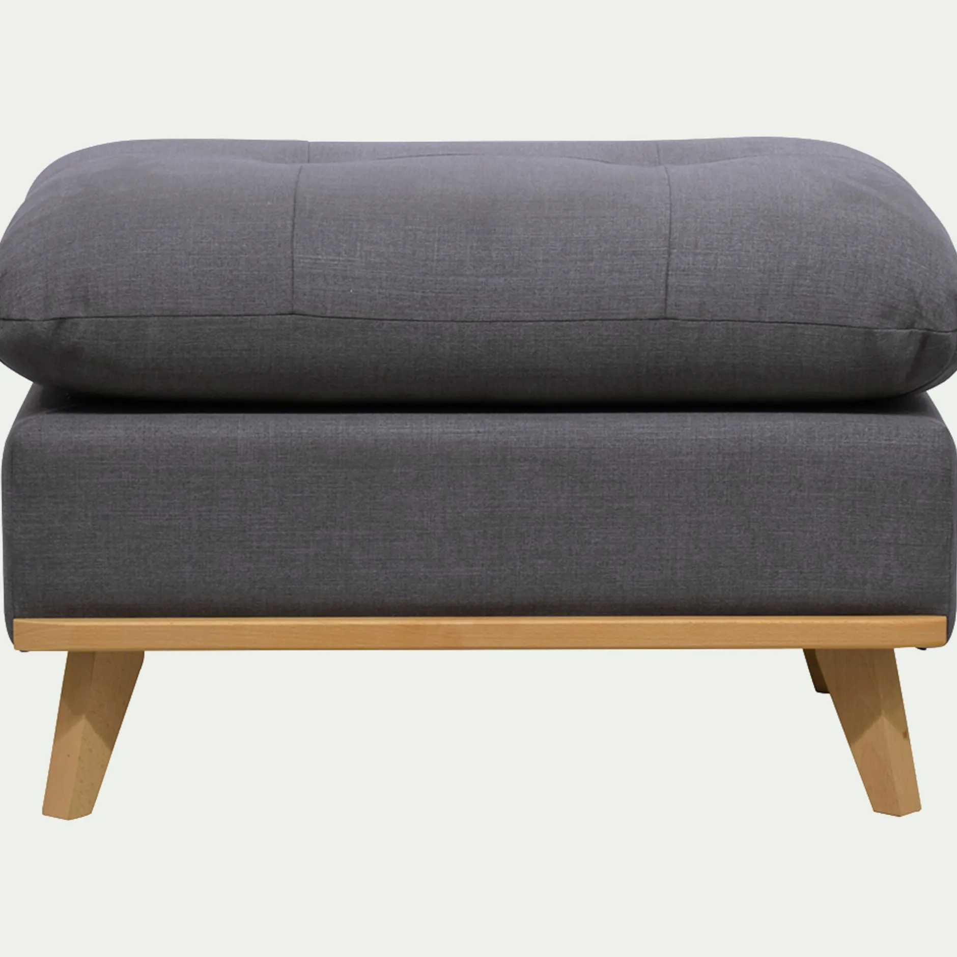 Pouf & Repose-Pieds*alinea Pouf en tissu cosmo - Gris anthracite