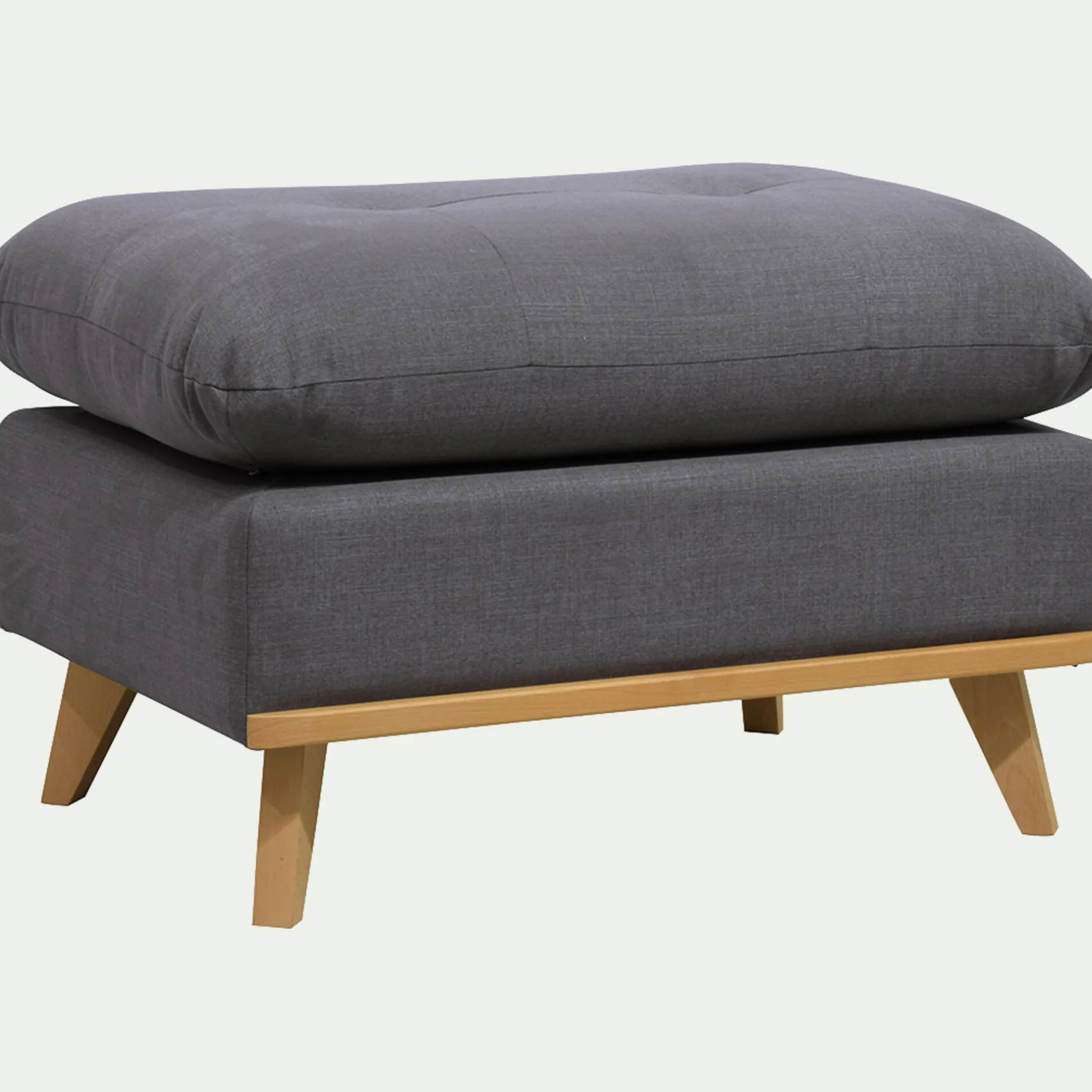 Pouf & Repose-Pieds*alinea Pouf en tissu cosmo - Gris anthracite