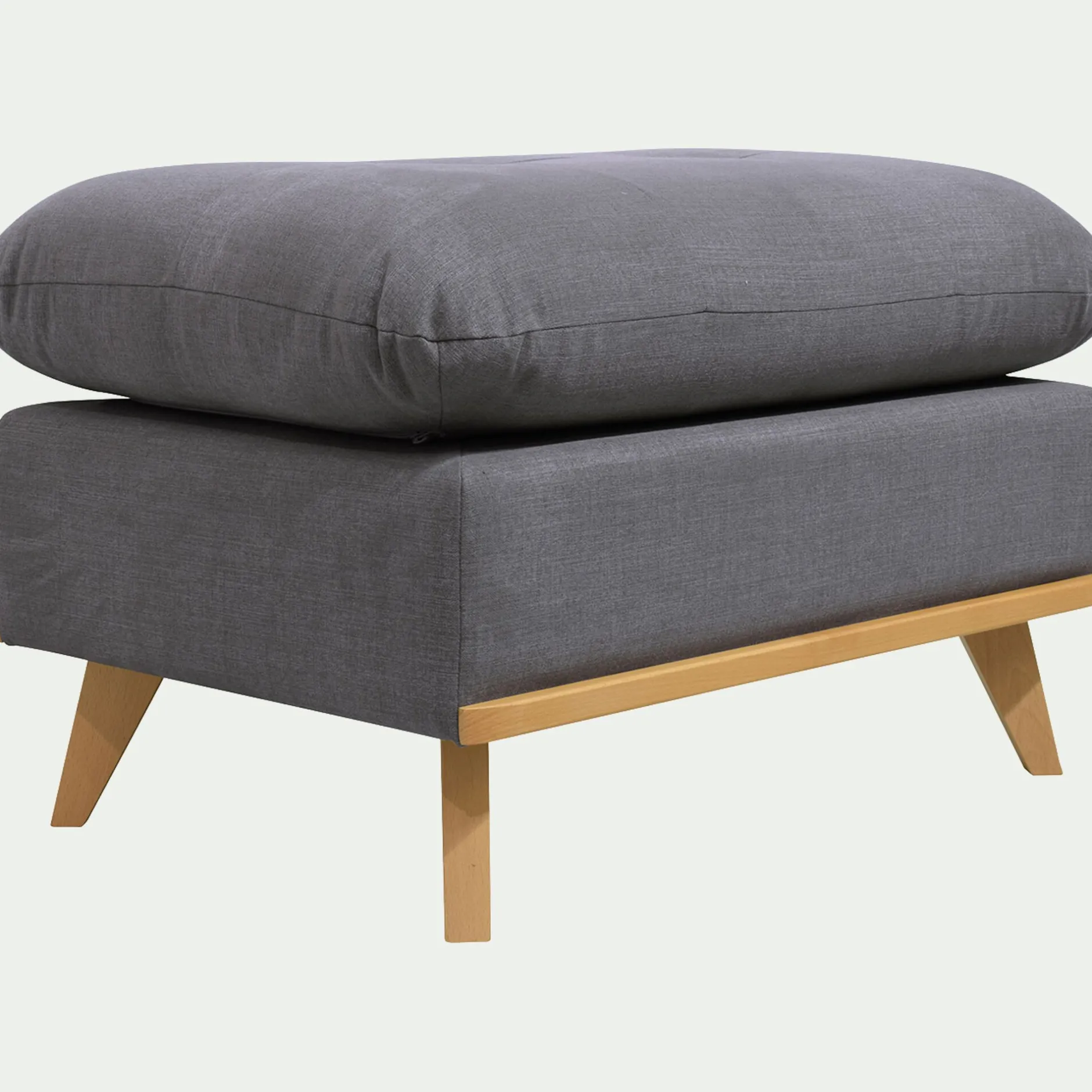 Pouf & Repose-Pieds*alinea Pouf en tissu cosmo - Gris anthracite