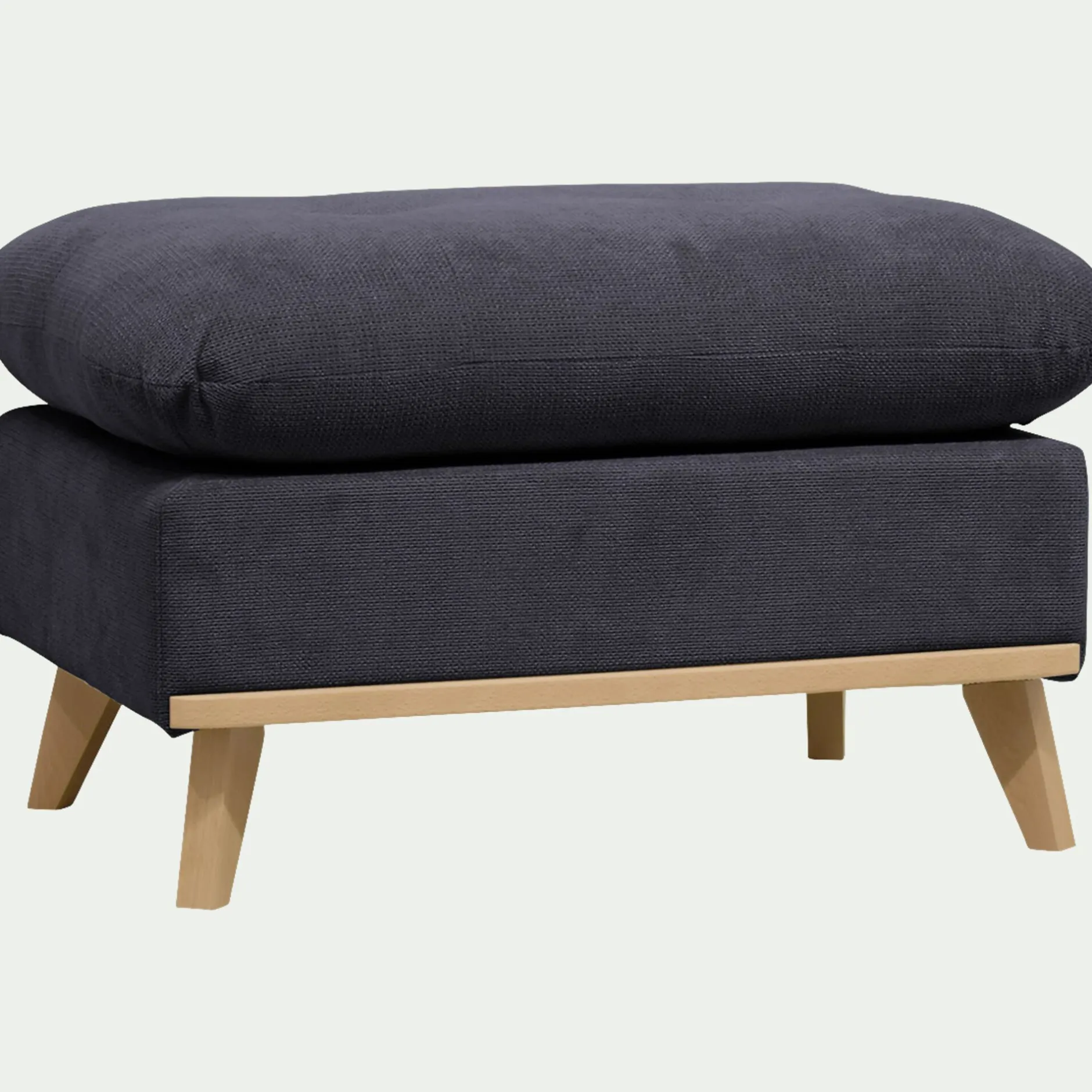 Pouf & Repose-Pieds*alinea Pouf en tissu crown - calabrun Bleu