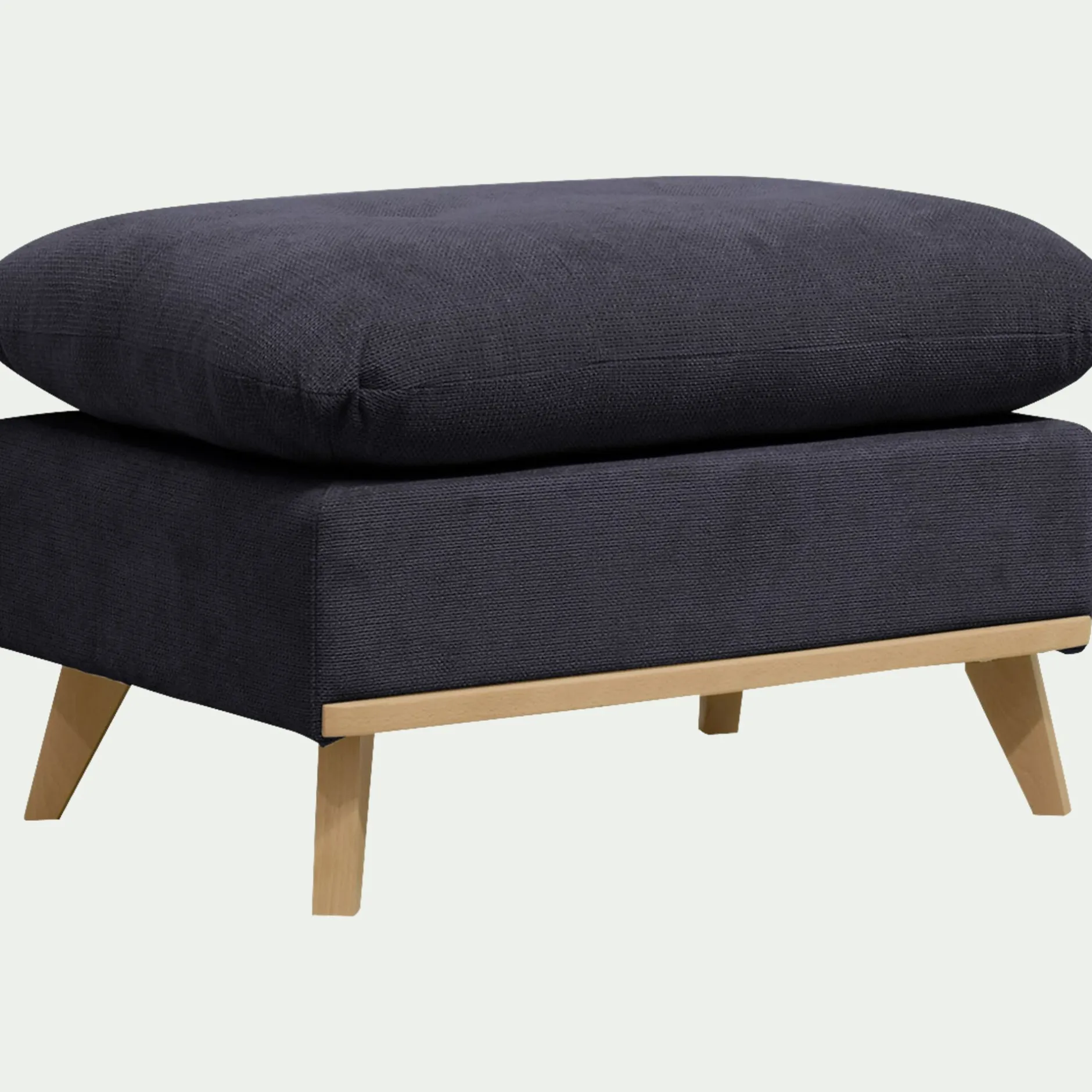 Pouf & Repose-Pieds*alinea Pouf en tissu crown - calabrun Bleu