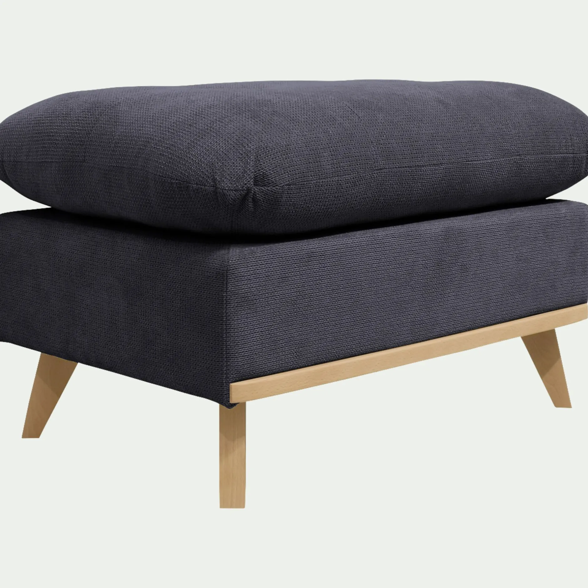 Pouf & Repose-Pieds*alinea Pouf en tissu crown - calabrun Bleu